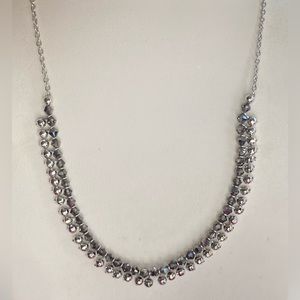 SWAROVSKI Touchstone Crystal Silver Night
Full Swing Rhodium Necklace